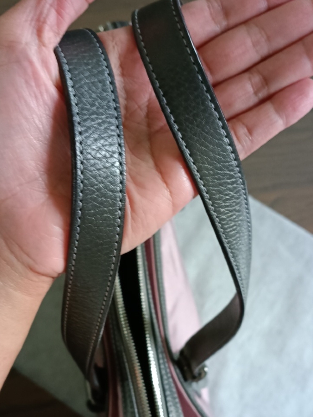 Burberry Pink Tote with Silver Trim and Plaid Accent - Picture 7 of 10